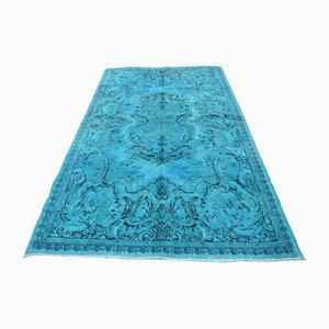 Blauer Überfärbter Teppich