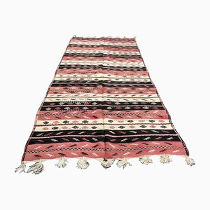 Tapis Kilim Bohémien Floral Tissé à la Main