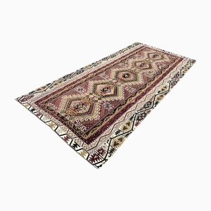 Alfombra Kilim turca antigua grande de lana