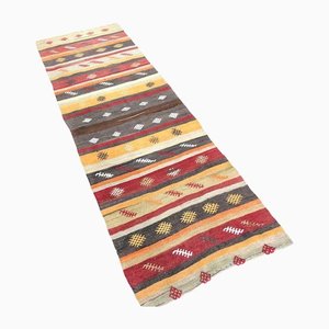 Tapis de Couloir Kilim Anatolien Ethnique