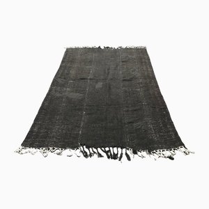 Türkischer schwarzer Kelim Teppich