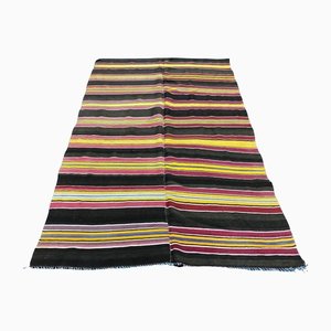 Tapis Kilim Noir et Jaune