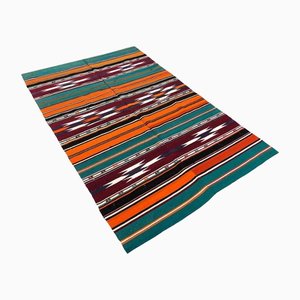 Vintage Turkish Colorful Handmade Kilim Rug
