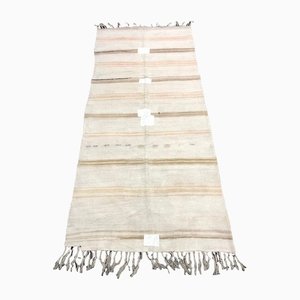 Vintage Boho Chic Hemp Turkish Kilim