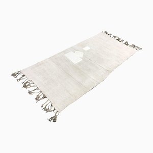 Türkischer Hanf Teppich in Weiß