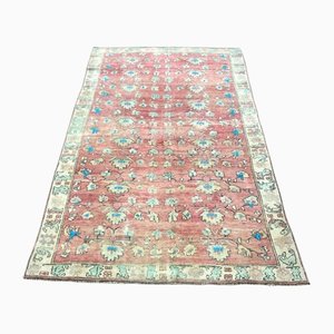 Faded Red Oushak Rug