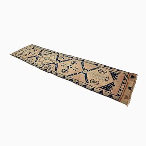 Brown Wool Runner Rug