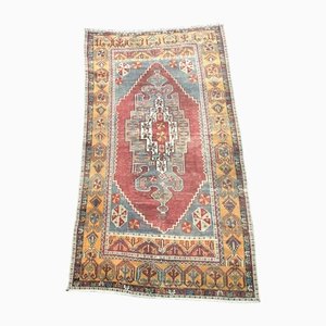 Alfombra Oushak turca envejecida, alfombra turca, alfombra, alfombra decorativa, alfombra hecha a mano, alfombra descolorida, Ft X Ft, c