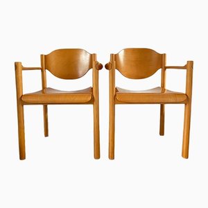 Vintage Dutch Bentwood Dining Side Chairs from Vervoort, Set of 2