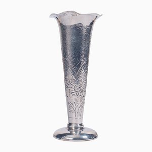 Vaso piccolo vintage in argento sterling, Cina
