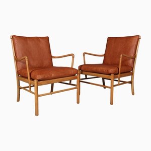 Chaises Coronial par Ole Wanchen, Set de 2