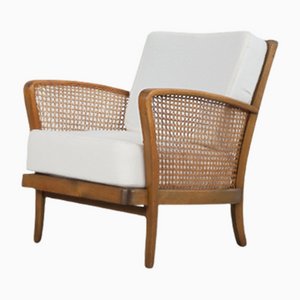 Armchairs with Viennese Wicker, 1950s, Set of 2