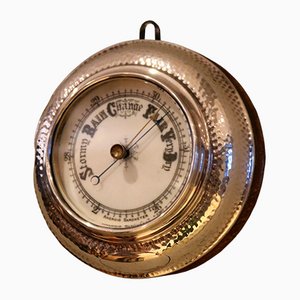 Arts & Crafts Barometer aus gehämmertem Silber