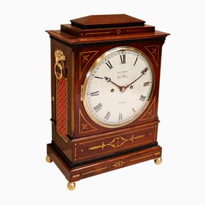 Regency Rosewood Chamfer Top Bracket Clock