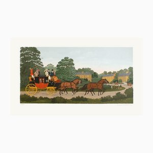 Vincent Haddelsey, Auf dem Weg nach Longchamp, 1985, Lithographie