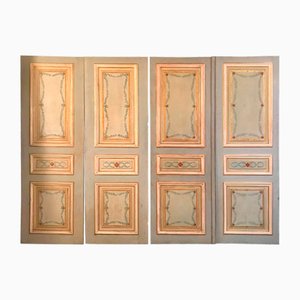 19th Century Italian Painted Doors or Panelling, Set of 2