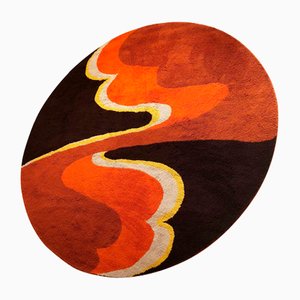 Großer psychedelischer Hochflorteppich von Cromwell Tefzet, Deutschland