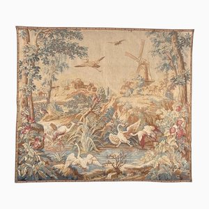 Tapiz francés vintage estilo Aubusson