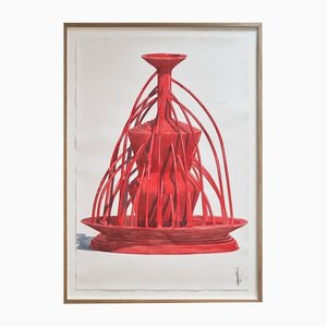 Alexandre Arrechea, Fontaine, Série Monumental, 2021, Aquarelle sur Papier