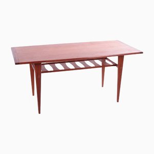 Table Basse Vintage avec Support de Rangement, 1960s