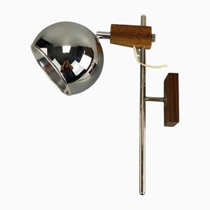 Mid-Century Space Age Ball Sconce in Teak from Temde
