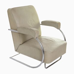 Fauteuil Bauhaus en Acier Tubulaire, 1930s