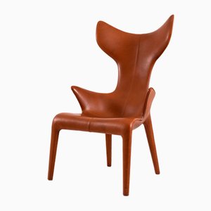Leather Lou Read Lounge Chair by Philippe Starck for Driade