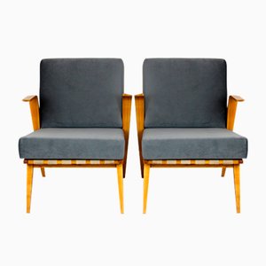 Set of Mid-Century Bentwood Armchairs from Drevozpracujici Druzstvo, 1962