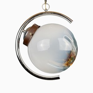 Lampada a sospensione vintage in vetro di Murano, anni '70