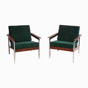 Mid-Century Easy Chairs, Set of 2