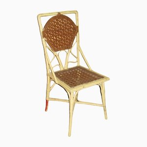 Antike Midollino Stühle von Piaglia Di Vienna