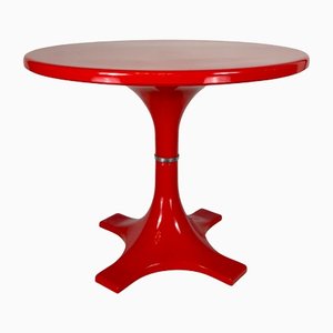 Table de Salle à Manger Rouge par Ignazio Gardella & Anna Castelli pour Kartell, 1960s