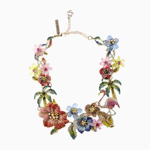 Blumen Halskette von Oscar de la Renta