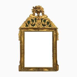 Louis XVI Mirror in Gilded Polychrome Wood, 1780
