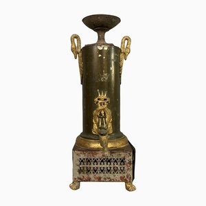 Russian Empire Samovar in Bronze and Painted Sheet Metal, 1810s