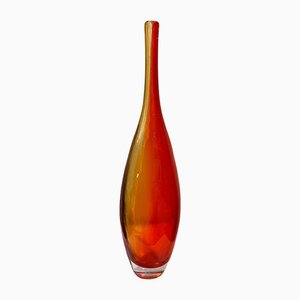 Vintage Blowed Toned Glass Vase