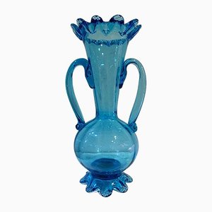 Vase Vintage en Verre Soufflé de Gordiola