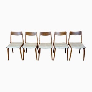 Mid-Century Boomerang Dining Chairs by Alfred Christensen for Slagelse Møbelværk, Set of 5