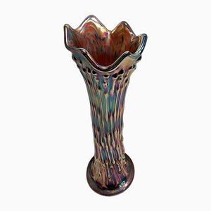 Antique Jarrón Vase from Carnival Glass