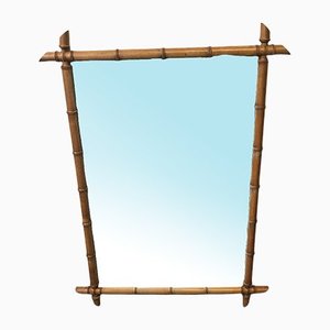 Vintage Bamboo Mirror