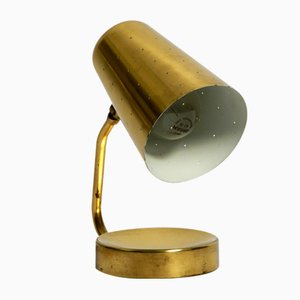 Large Mid-Century Modern Brass Table Lamp