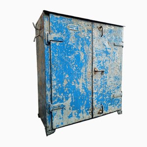 Industrial Blue & Gray Cabinet Sideboard