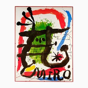 Joan Miro, Abstrakte Komposition, 1985, Lithographie, Gerahmt