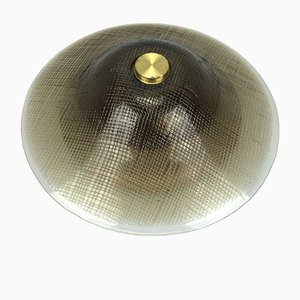 Große Space Age Deckenlampe aus Glas von Peill & Putzler, 1970er