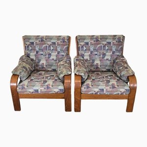 Fauteuil Mid-Century en Teck par Olsen & Laursen, Danemark, Set de 2