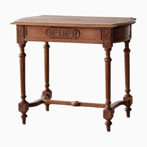 Louis XVI Style Oak Side Table
