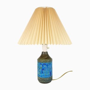 Blaue Tischlampe von Aldo Londi für Bitossi, 1960er