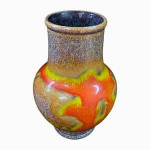Jarrón vintage de cerámica de Scheurich, años 70