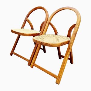 Mid-Century Arca Folding Chairs by Gigi Sabadin for Crassevig, Italy, 1970s, Set of 2