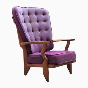 Grand Repos Lounge Chair by Guillerme et Chambron for Votre Maison